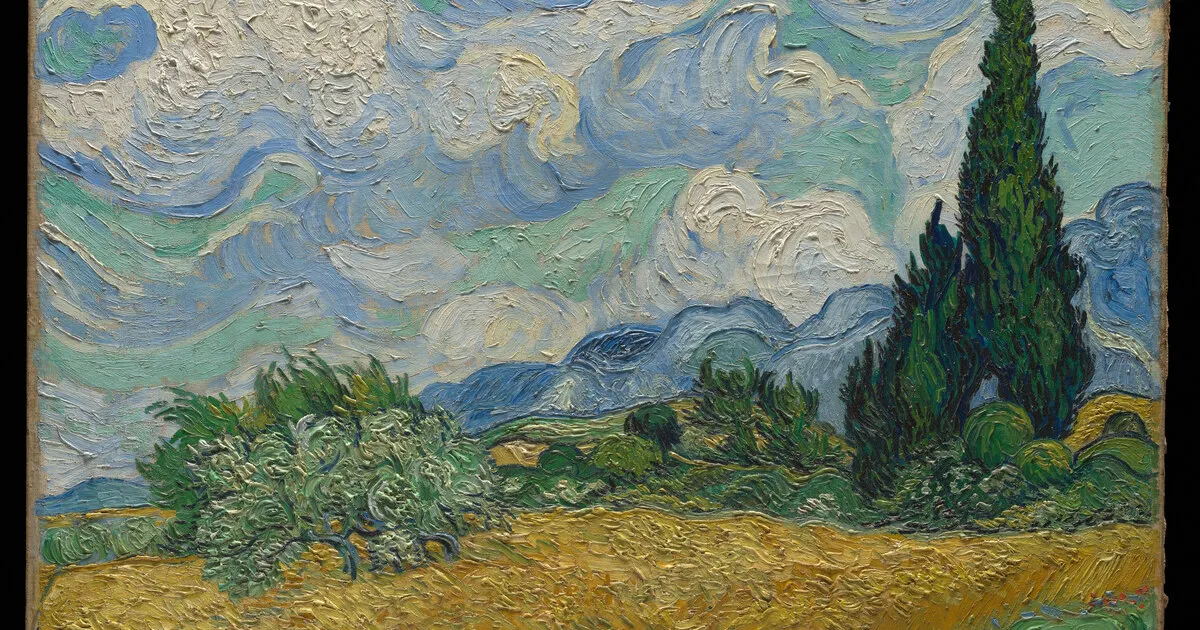 Wheat Field with Cypresses by Vincent van Gogh
